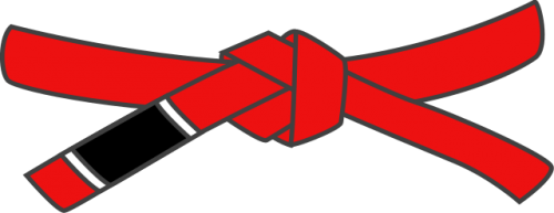 cinturon rojo
