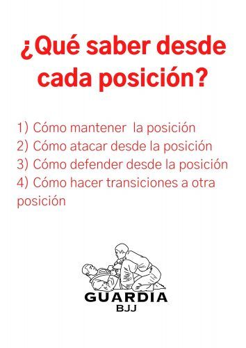 que saber desde cada posición